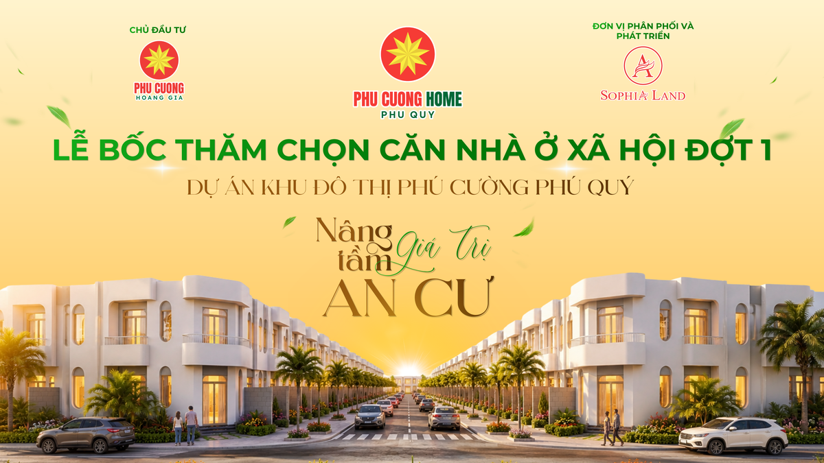 THÔNG BÁO TỔ CHỨC LỄ BỐC THĂM CHỌN CĂN NHÀ Ở XÃ HỘI ĐỢT 1